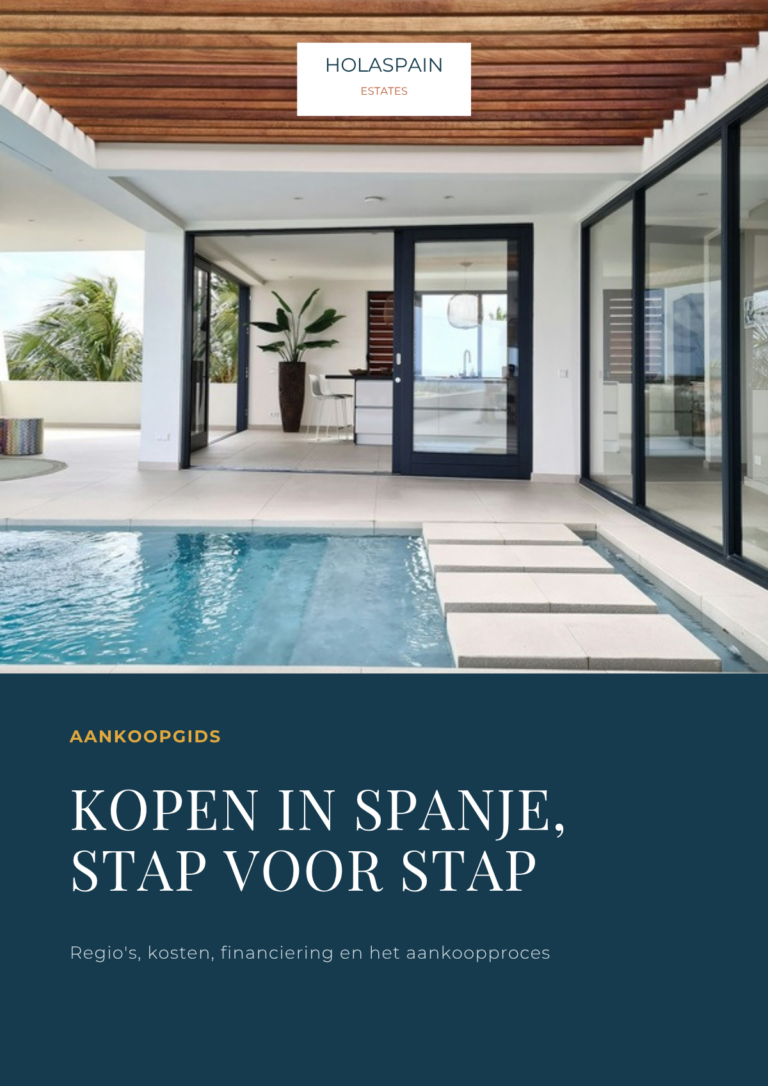 Cover van de aankoopgids Kopen in Spanje, stap voor stap van HOLASPAIN estates